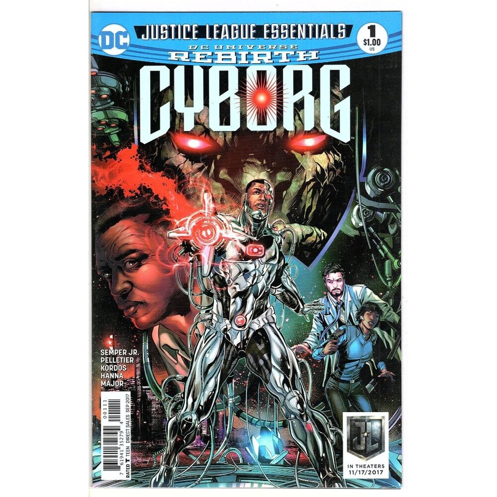 Justice League Essentials Cyborg Rebirth no.1 Comic Book DC Universe 2017